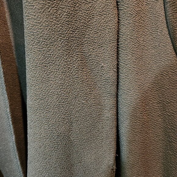 French Mauve Open Front Cardigan • Olive Green Knit • Women’s XL - Picture 5 of 8